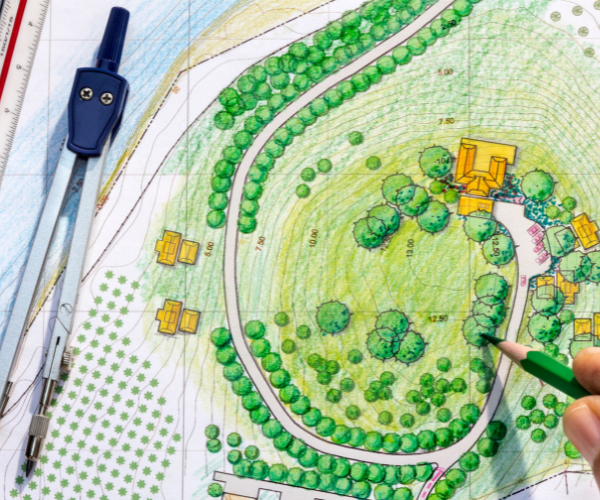 Landscaping Design Plans For A New Building